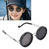   Tint Sunglasses Round Polarized Glasses with 49MM ND Filter Lenses for Outdoor Activities