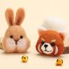 Needle Felting Kits Lovely Animal Brooch Wool Felting Needle Hobby Kits Needle Felting Starter Kits for Woman Girls