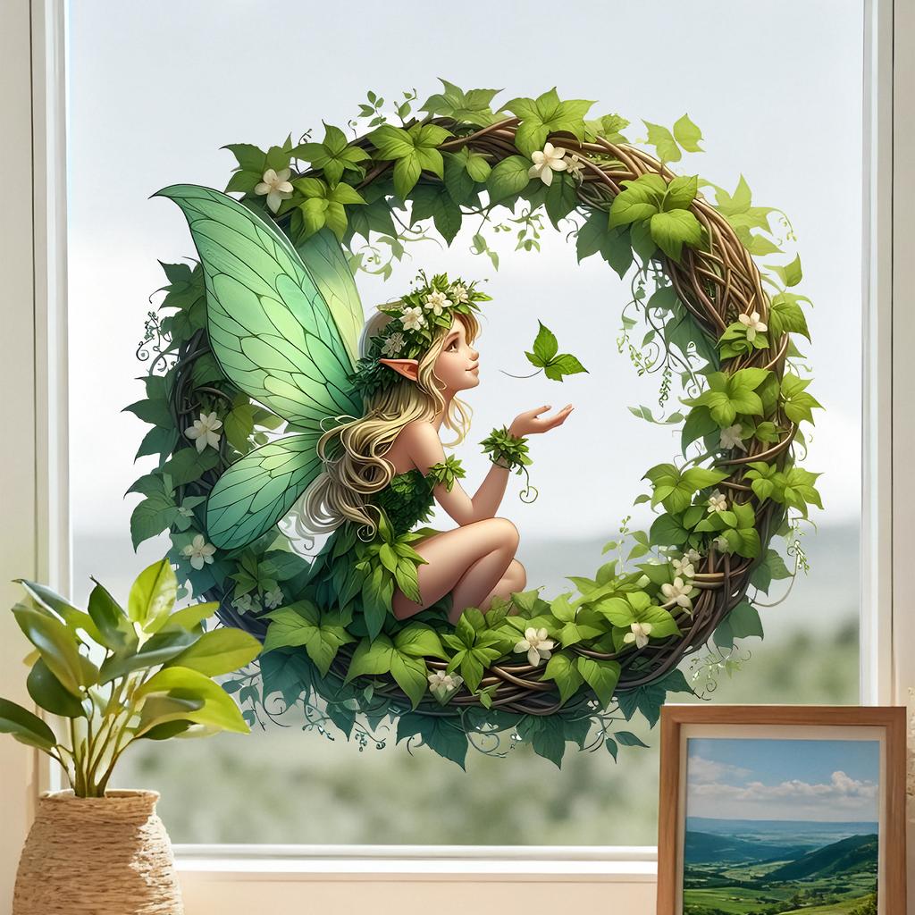 Forest Elf Window Stickers Are Suitable for Glass Decorations in Bedrooms, Living Rooms and Other Spaces.