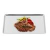 High Shine Stainless Steel Rectangular Food Tray Simple Elegant Design for Home Kitchen Restaurant Barbecue Dessert Cold Noodle