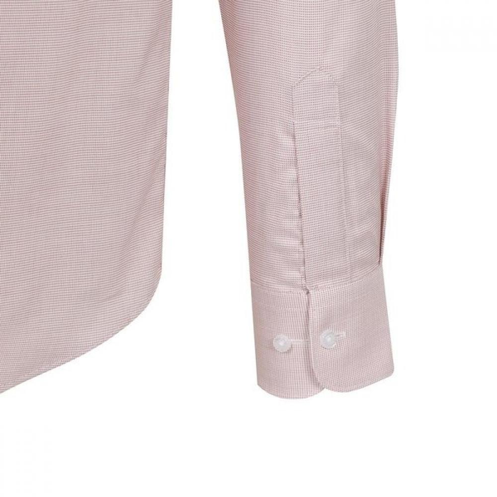 Daks Men S Pin Check Regular Fit Long Sleeve Shirt dmp1Shdl122w1