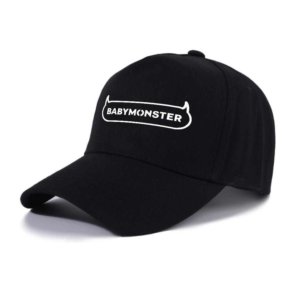 

Kpop BABYMONSTER Athletic Baseball Cap MONSTIEZ Adjustable Size Graphic Print Ponytail Hats for Rami Rora Asa Running Workouts Adjustable