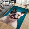 French Bulldog Portrait Carpet suitable as a non-slip mat for the living room or bedroom sofa
