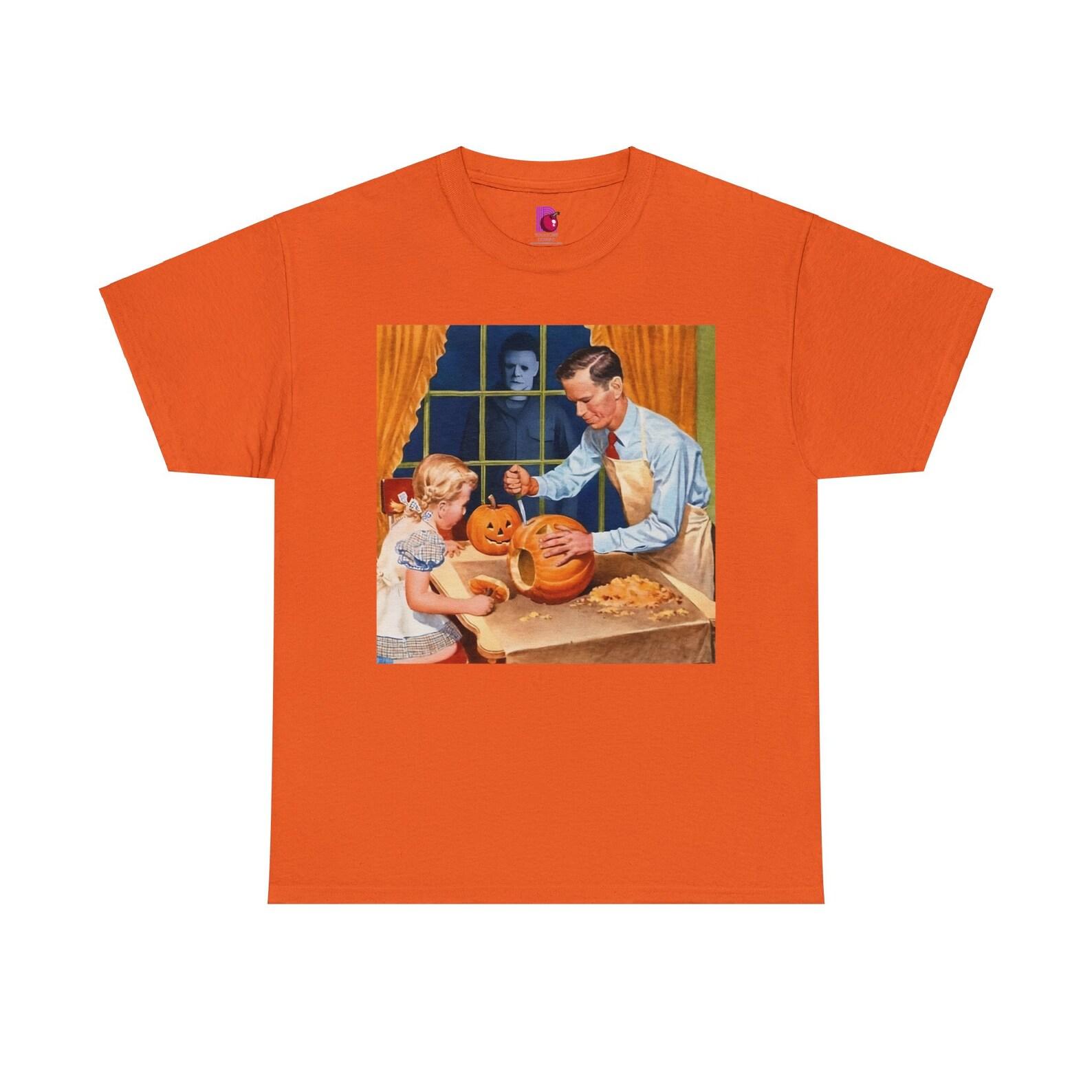 A Norman Rockwell s Halloween - Michael Myers Gildan Unisex Heavy Cotton Tee 130