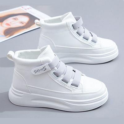 White Vulcanize Shoes For Women  Women 'S Shoes Breathable Autumn Popular Korean Style Students Couples Running Sneakers