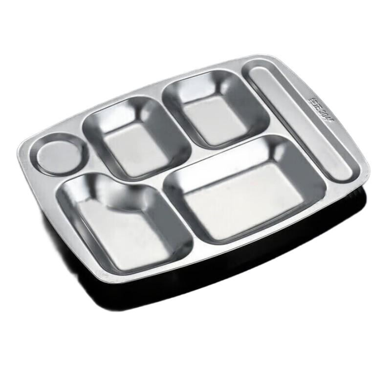 304 Stainless Steel Divided School Lunch Tray