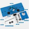 Professional 35mm Hinge Template Set and Small Blue Lock Hole Locator User friendly