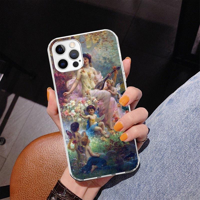 Paint Art Renaissance Phone Case For iPhone 17 Air 16 Pro Max 16E 15 + 14 Plus 11 12 13 Mini 7 8 SE Gift Print Cover Fundas 17 A