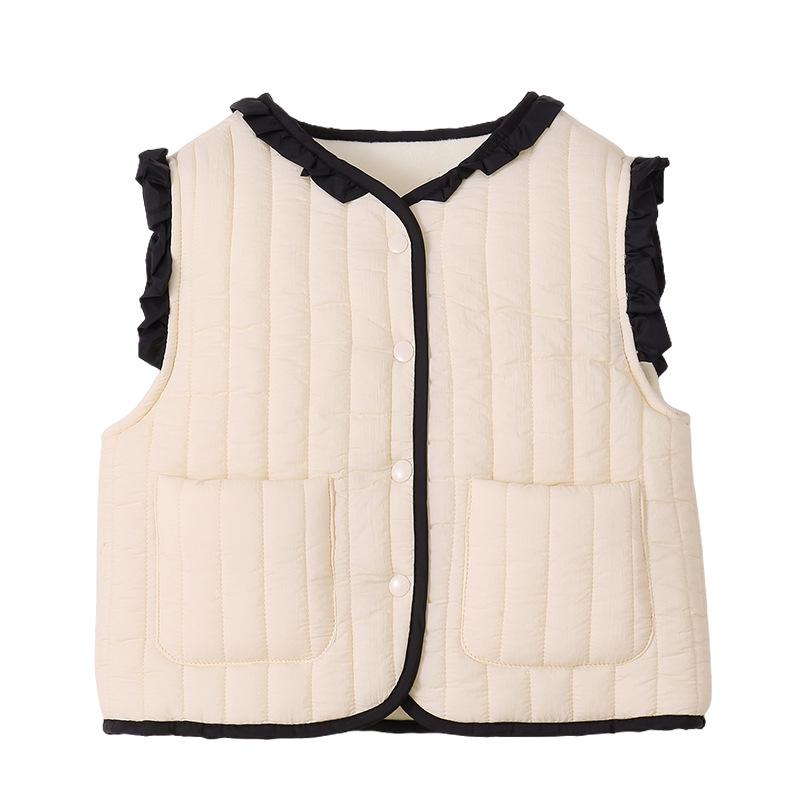 Kids' Warm Cotton-Padded Vest – Versatile Outerwear for Boys and Girls