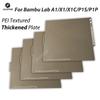 QR Code Textured PEI Bed For Bambu Lab Build Plate  X1/P1P/P1S  Double Sided PEI Spring Steel Sheet For Bambu Lab A1 Accessories