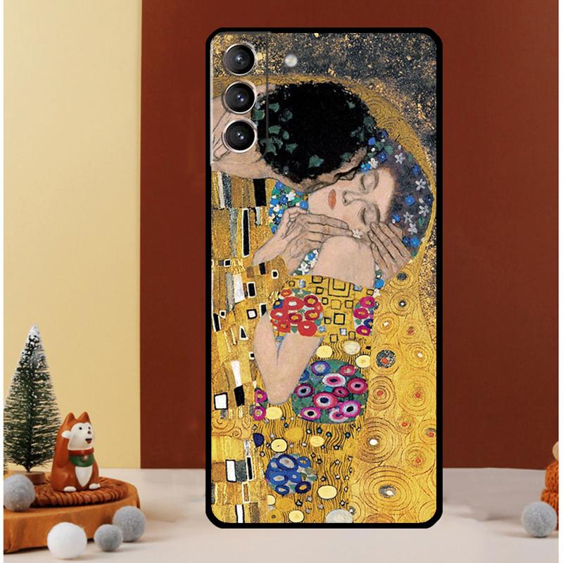 

The Kiss Gustav Klimt Painting Case For Samsung Galaxy S25 Ultra S21 S22 S20 S23 S24 Ultra S9 S10 Plus S25 FE Cover Funda Galaxy S21 FE