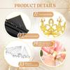 Qeeenar 40 Sheets Flower Bouquet Wrapping Paper Waterproof Florist Bouquet Packaging Paper with 3 Pcs Crowns 48 Pcs 3D Butterflies Decor 100 Pcs