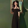 Mode Kausalen Party Kleid Elegante One-schulter Kleid Hepburn Stil Französisch Retro Hohe Taille Kleid Weibliche Sommer
