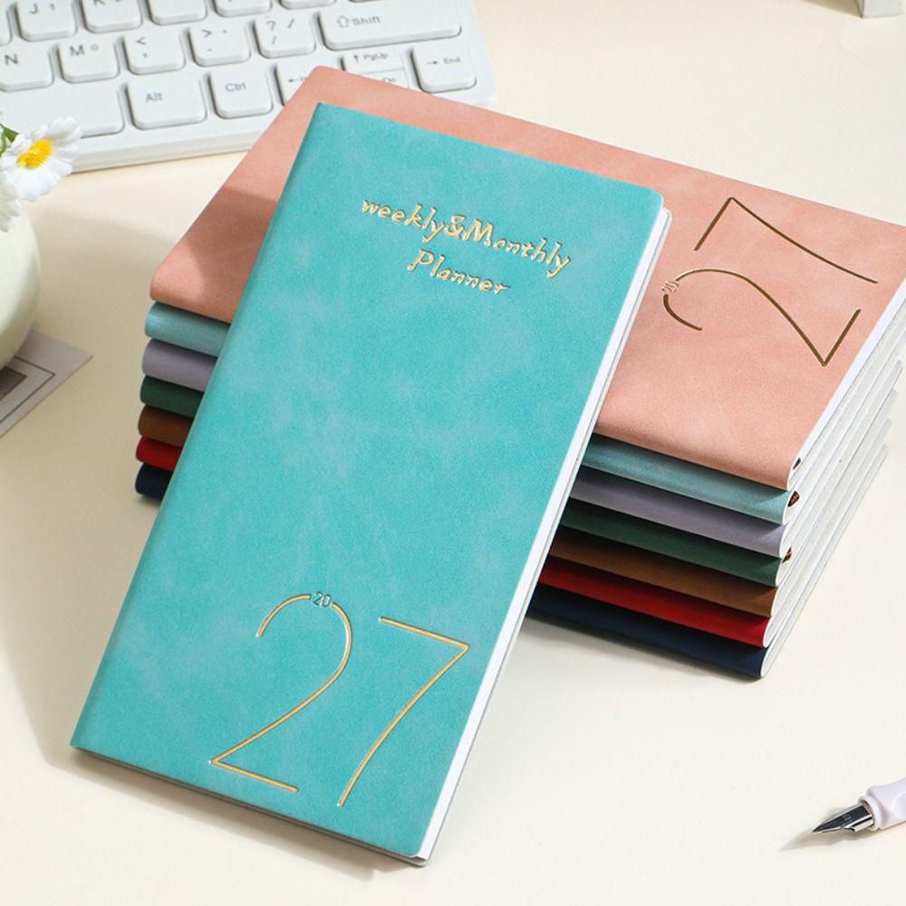 Wear-resistant 2027 Schedule Planner Notepad A6 To-do List Notebook Diary Writing Pads  Student