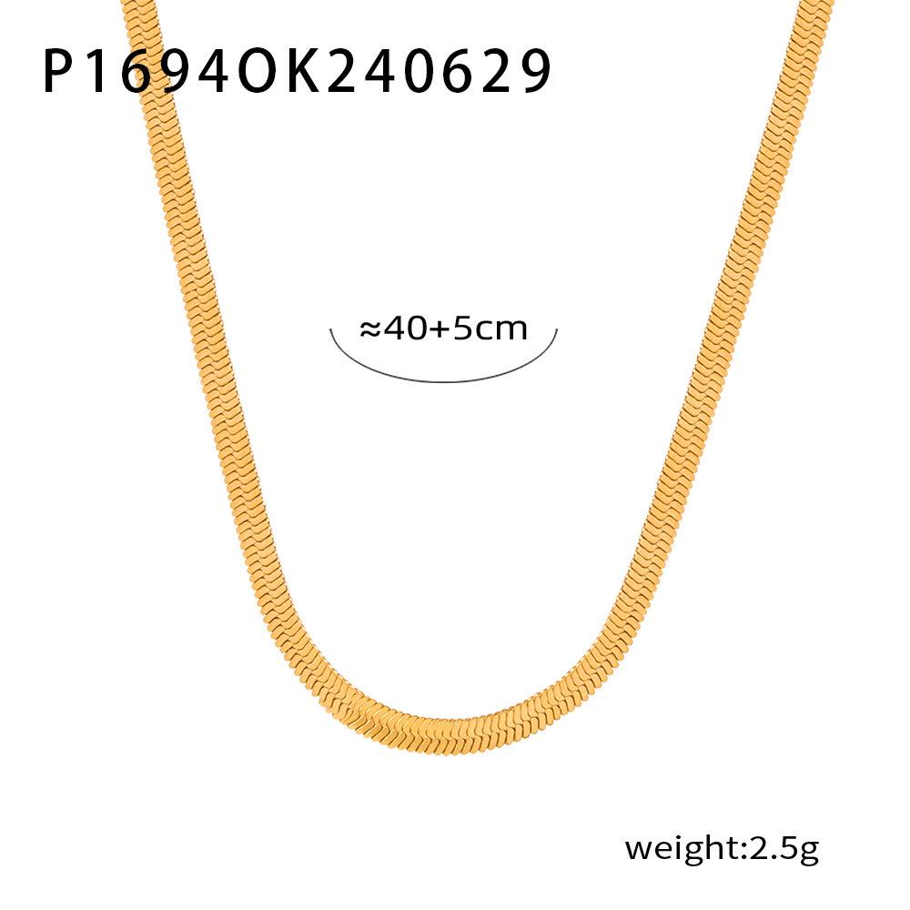 18k Gold-Plated European Style Animal Pendant Necklace – Titanium Steel, Versatile, Fashion Jewelry for Women.