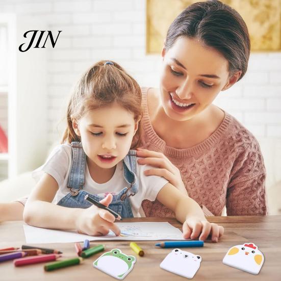 Paper Memo Pads 12Pcs/Set Cartoon Animal Self-Stick Note, 30 Sheets/Pad Self-adhesive Note Pad, Cat Pattern Notes Super Sticking Power Post