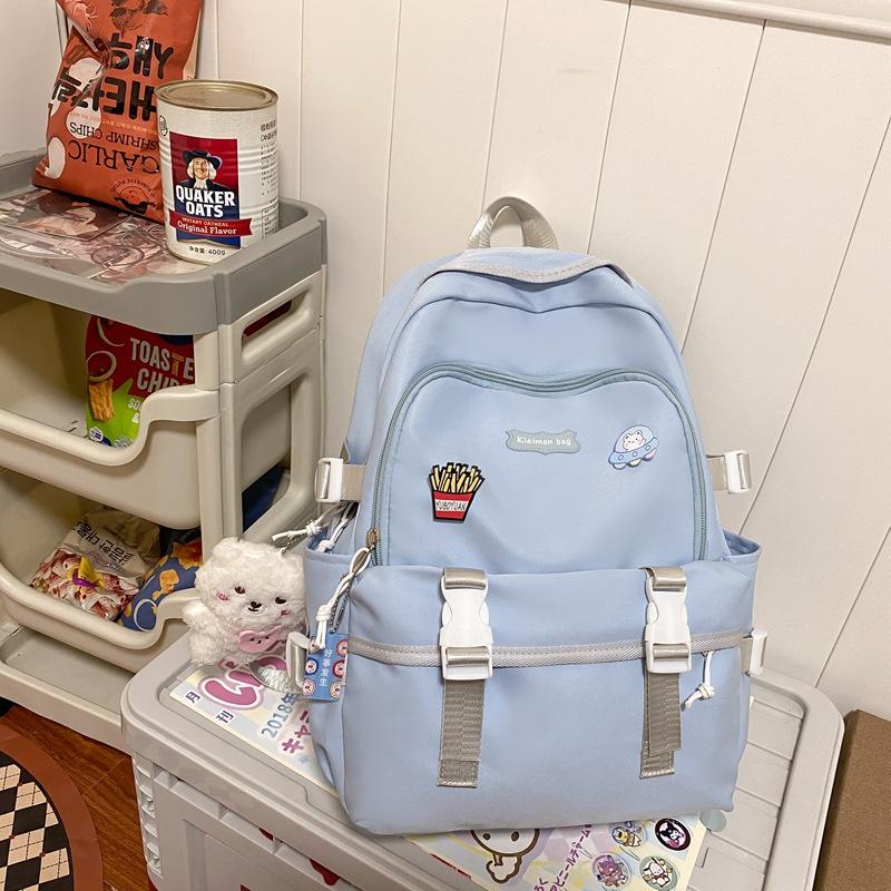 Schoolbag High School Girl Korean Schoolbag High Value Female College Student Japanese Fashion Versatile Backpack Large Capacity Backpack