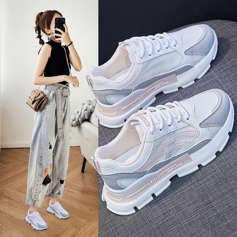 Women's Fashion Sports Shoes Lightweight Breathable Jogging Shoes Tennis Shoes