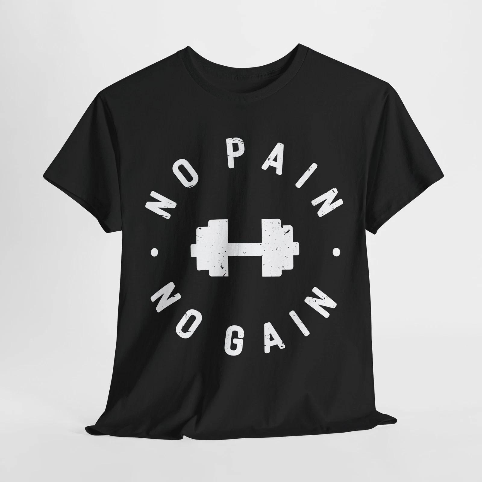 NO PAIIN NO GAIN T-Shirt | Muscle Training Tee | Gym Beast Workout Shirt 3XL
