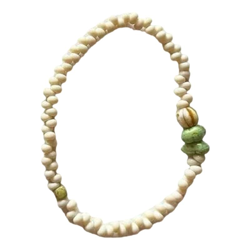

Adjustable Elastic Pear Beaded Bracelet Stackable Resin Jewelry For Daily Wear Fashionable Accessory