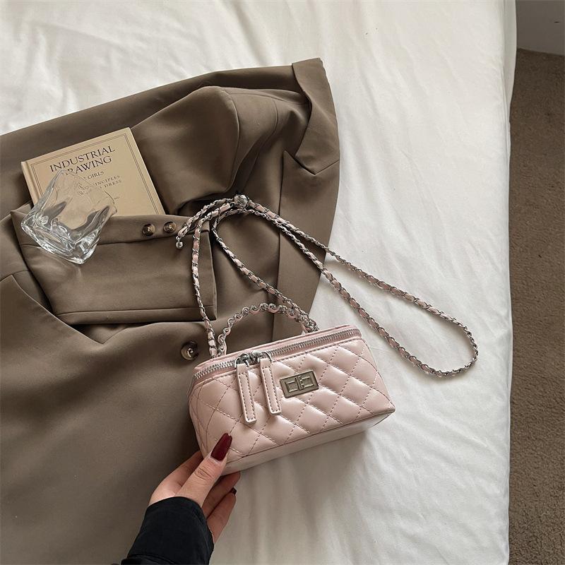 Raute Stickgarn Tasche Damen neue Sommer vielseitige Kette Umhängetasche modische tragbare Box kleine quadratische Tasche