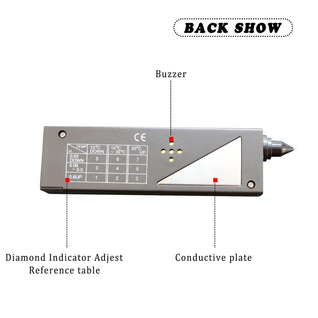 Diamond Tester Pen, High Accuracy Jewelry Diamond Tester, Professional Diamond Selector for Novice and Expert, Thermal Conductivity Meter