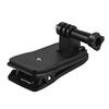 Ryggsäck Rem Cap Clip Mount 360 graders roterande klämarm för GoPro Hero 6/5/4/3 actionkamera