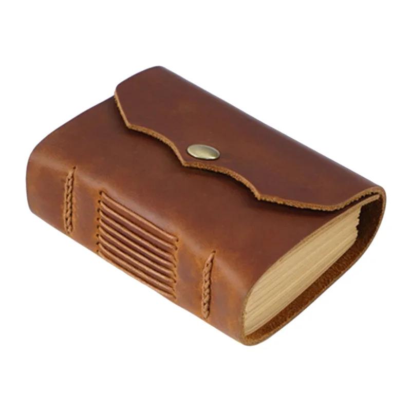 Nytt PU-skinn, håndlaget vintage retro reisejournal Dagbok Notatblokk Notisblokk Bursdagsgave Valentinsdag
