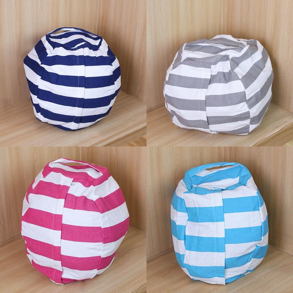 Childrens Plush Toy Storage Bag With Zipper For Bedroom And Living Room Organization
