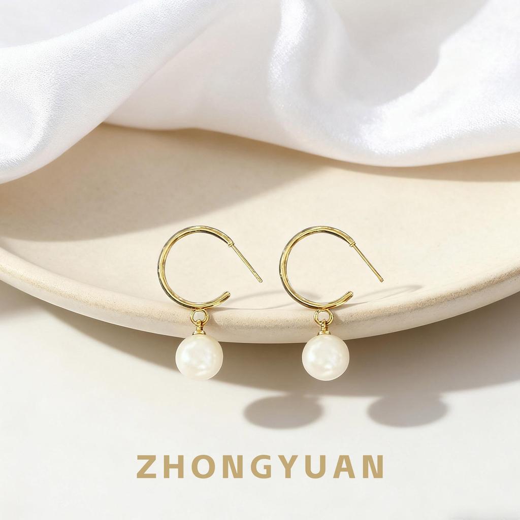 Schicke Retro-Perlenohrringe: Luxuriöses High-End S925 Silber, Modisches und Vielseitiges Nischendesign