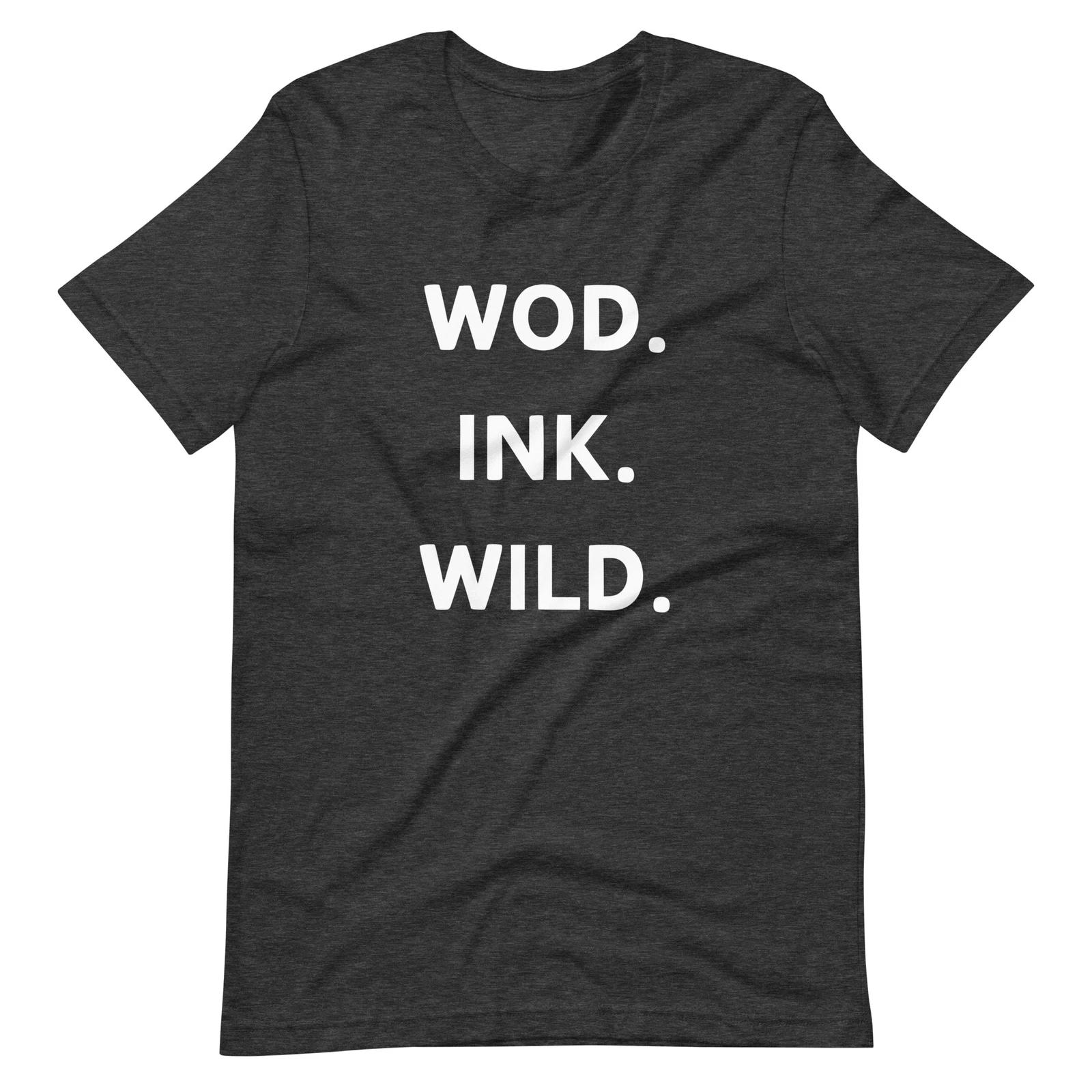 WOD INK WILD T-shirt - CrossFit Workout Tee - Tattooed Athlete Fitness Shirt XL