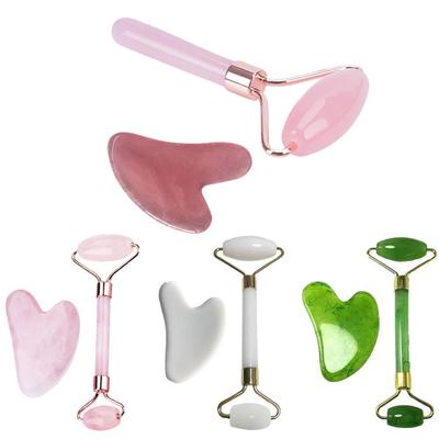 2pcs/set Face Spa Neck Massager For Face Roller Gua Remover Up Sha Care Scraper Board Resin Gua W6I1