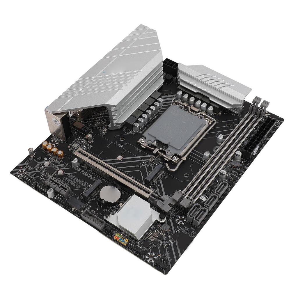 B760M K DDR4 Motherboard LGA1700 for Intel GEN12 13 Series MATX Mainboard with PCIe 4.0 M.2 Slot SATA3.0 USB 3.0 Aura