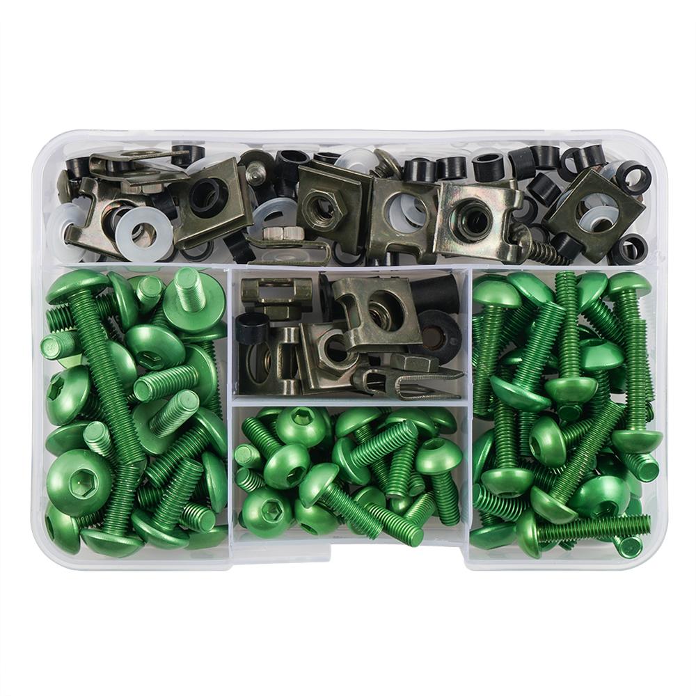 177PCS Motorcycle Complete Fairing Bolts Kit Screws Nut For KAWASAKI VERSYS 650 NINJA 300 400 650 ZX6R VULCAN S 650 ZX10R KLX250