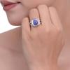 Sterling Silver Charoite Ring: Handmade Boho Gemstone Jewelry