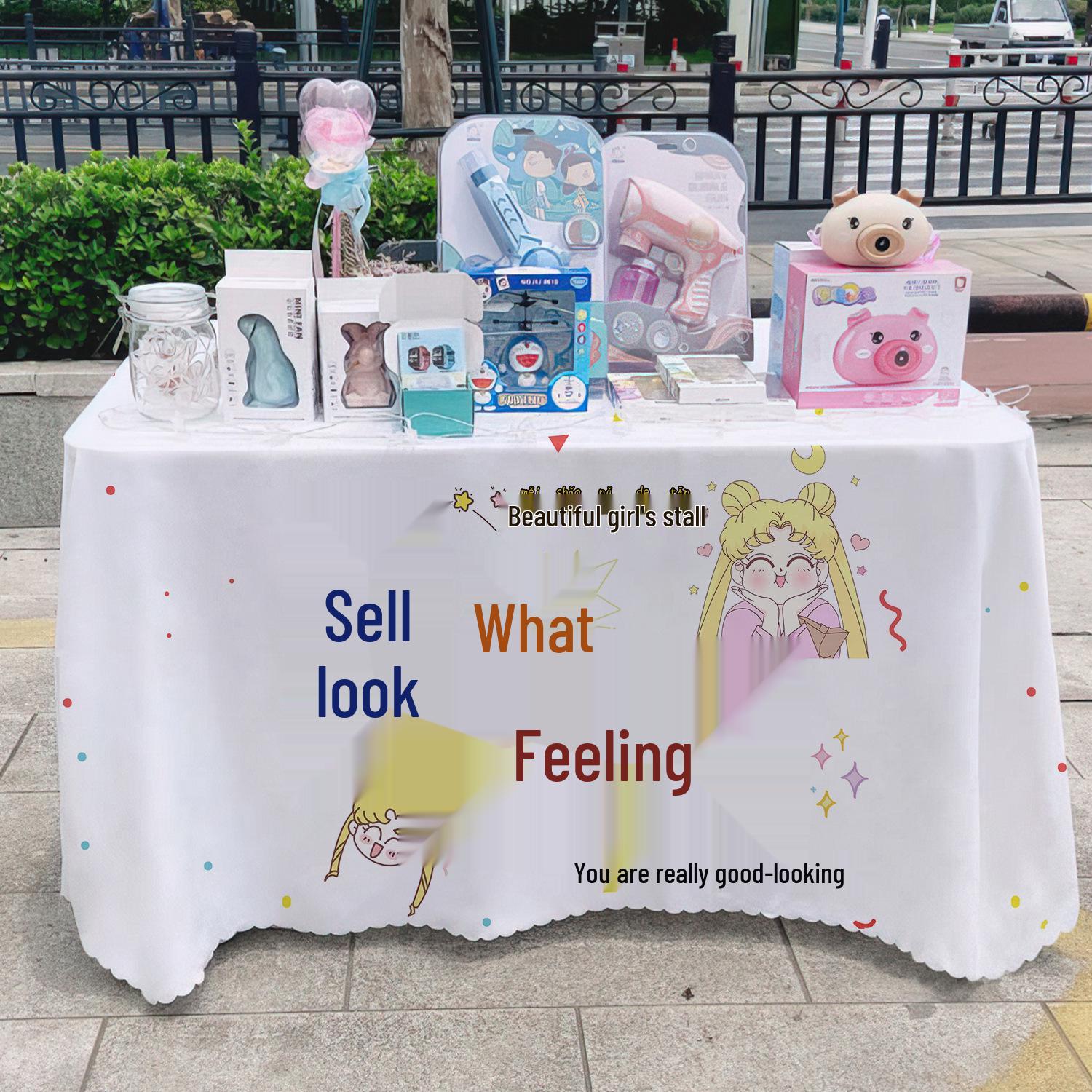 

Универсальная рекламная скатерть для торговых палаток на ночных рынках и придорожных стендах Medium 148x128 cm (without Light)