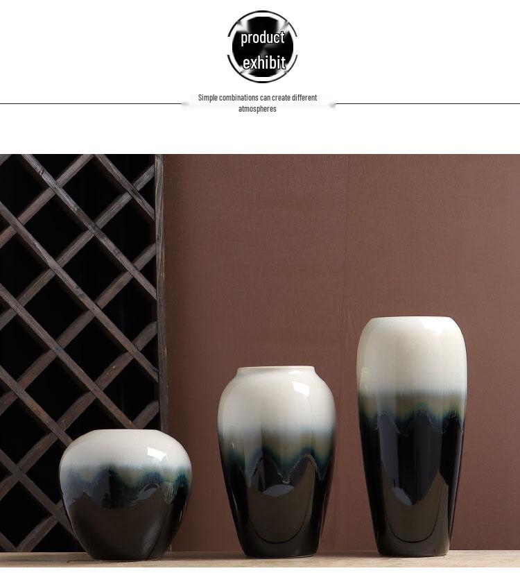 Ceramic Small Flower Vase for Living Room & Dining Table - Creative Hydroponic Floral Decoration.