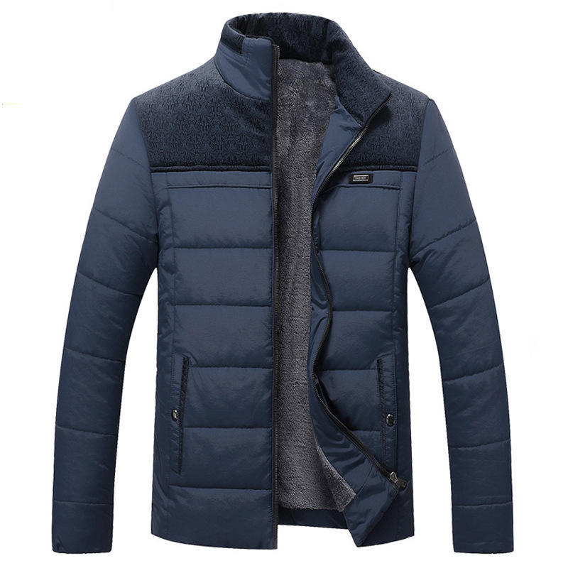 Men's Winter Jacket Fashion Hooded Winter Coat Men's Thick Warm  Windproof Gift for Father Husband Parka Large Size