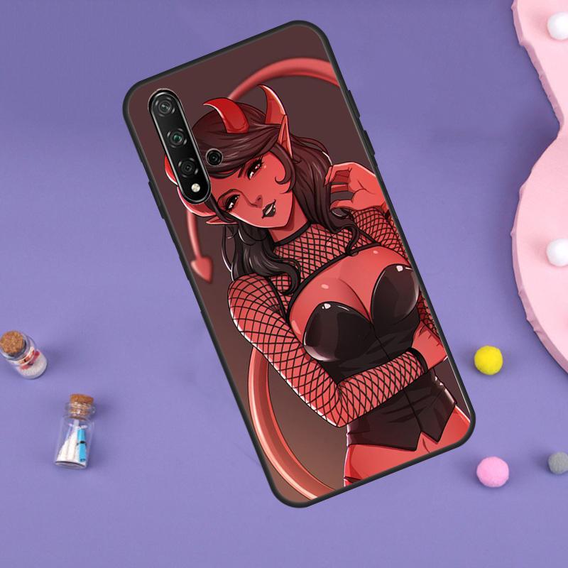 Devil Woman For Huawei Nova 10 9 SE 3i 7i 8i 11i 12i Y60 Y61 Y70 Y72 Y73 Y90 Y91 P20 P30 P40 Lite Case