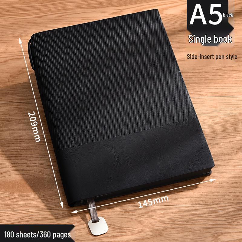 A5 Thickened Custom Leather Notebook: High-Value Business Diary with Optional Logo Printing