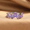 Vintage Glyzinienblüte Diamant Emaille Ring Damen Nischen Design Idyllisch Verstellbar Zeigefinger Ring Vielseitiger Schmuck 2026