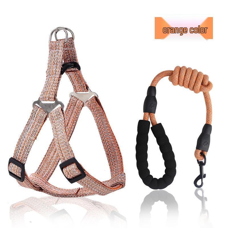 JINGRUIXIANG Adjustable Anti-Pull Pet Harness & Leash Set