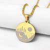 New Fashion Moon Sun Big Tree Pendant Sun Moon Mountain Necklace Jewelry