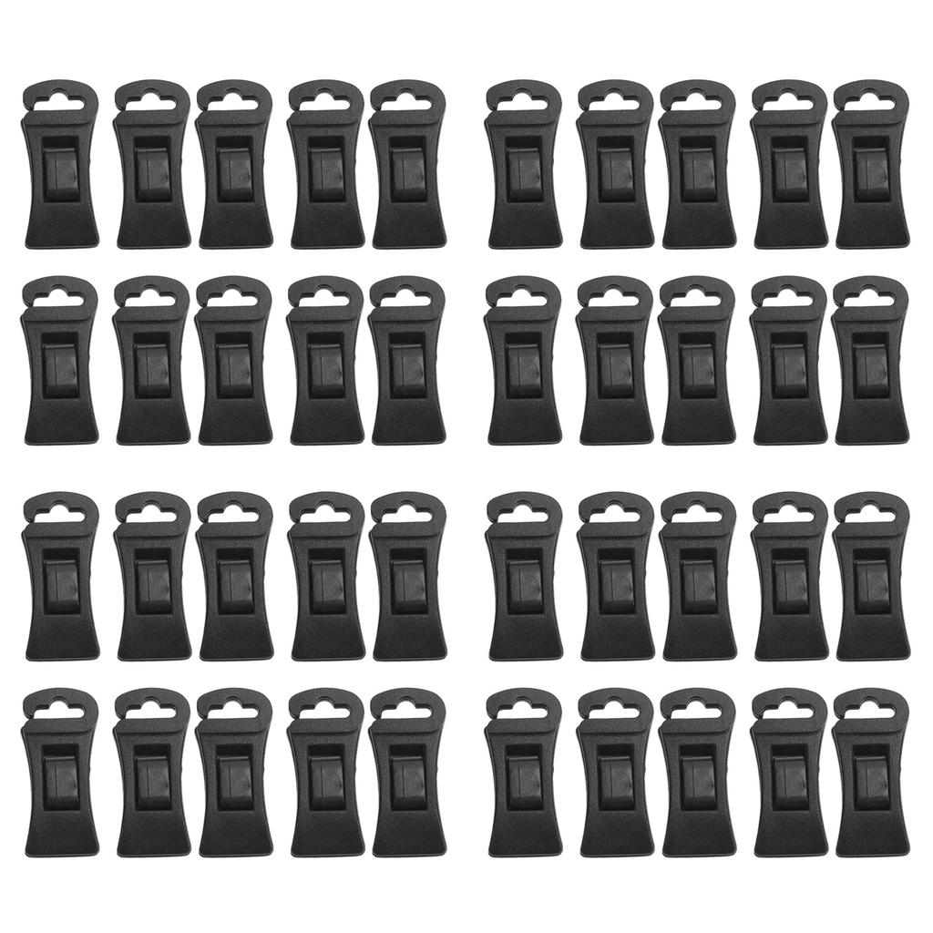 40Pcs Plastic Non Slip Clothespins Sock Laundry Clips with Hanging Hooks for Laundry Washing