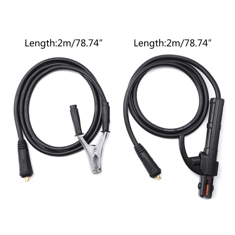 Upgrade Welding Ground Clamp Earth & Cable Grounding Clip Fit Welding Machine Copper Grip Clip Clamp 2m/6.6FT Durable