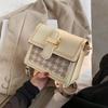 Premium broadband woolen small bag women's bag versatile popular new trendy shoulder versatile messenger small square bag