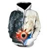 Classic Tiger Stripe Fleece Hoodie, Men's Thick Warm Autumn Winter Sweatshirt, Natural Tiger Texture Print Pullover for Wild Casual Style