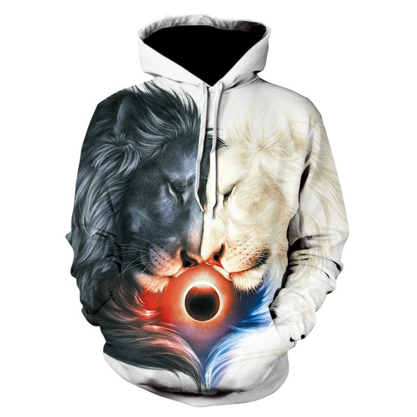 Classic Tiger Stripe Fleece Hoodie, Men's Thick Warm Autumn Winter Sweatshirt, Natural Tiger Texture Print Pullover for Wild Casual Style