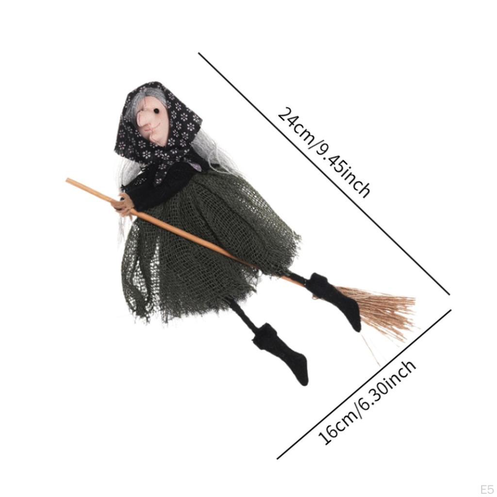 Halloween Decoration Witch Broom Hanging Pendant Indoor Home Decor Gifts Ornament Party Supplies for