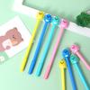 20Pcs Wholesale Creative Cartoon Soft Rubber Dinosaur Gender-neutral Pen, Student Cute Styling Signature Pen Office Supplies